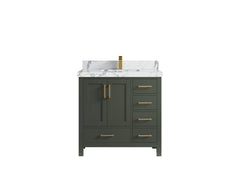 Malibu 36 in. W x 22 in. D Bathroom Vanity Center Sink - photo 24