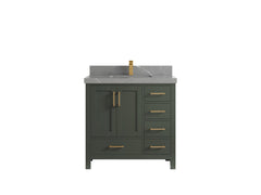 Malibu 36 in. W x 22 in. D Bathroom Vanity Center Sink - photo 40