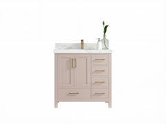 Malibu 36 in. W x 22 in. D Bathroom Vanity Center Sink - photo 1