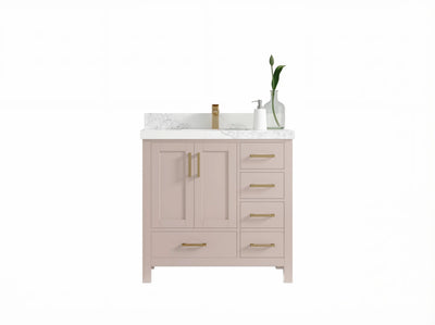 Malibu 36 in. W x 22 in. D Bathroom Vanity Center Sink - Willow Bath and Vanity