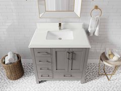 Malibu 36 in. W x 22 in. D with Center Sink Bathroom Vanity - photo 28
