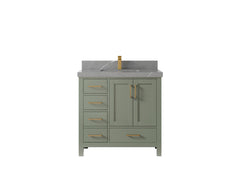 Malibu 36 in. W x 22 in. D with Center Sink Bathroom Vanity - photo 35