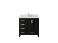 Malibu 36 in. W x 22 in. D with Center Sink Bathroom Vanity - photo 15