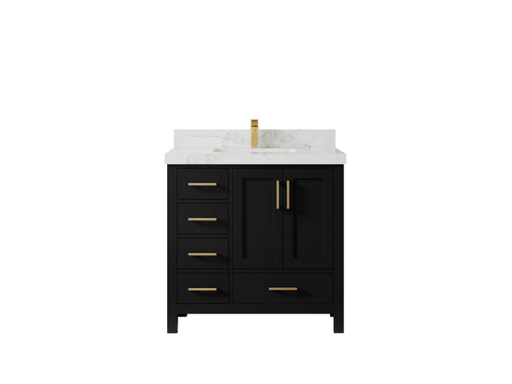 Malibu 36 in. W x 22 in. D Bathroom Vanity Center Sink 2 - photo 15