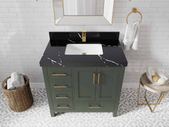 Malibu 36 in. W x 22 in. D with Center Sink Bathroom Vanity - photo 11