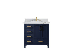 Malibu 36 in. W x 22 in. D with Center Sink Bathroom Vanity - photo 15