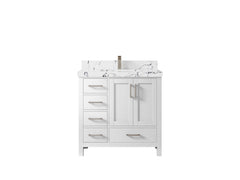 Malibu 36 in. W x 22 in. D with Center Sink Bathroom Vanity - photo 39