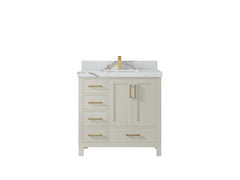Malibu 36 in. W x 22 in. D with Center Sink Bathroom Vanity - photo 15