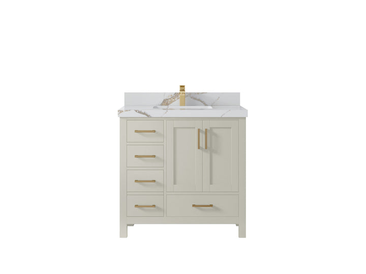 Malibu 36 in. W x 22 in. D Bathroom Vanity Center Sink 2 - photo 15