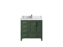 Malibu 36 in. W x 22 in. D with Center Sink Bathroom Vanity - photo 21