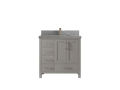 Malibu 36 in. W x 22 in. D with Center Sink Bathroom Vanity - photo 35