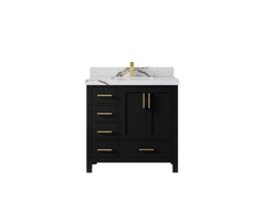 Malibu 36 in. W x 22 in. D with Center Sink Bathroom Vanity - photo 11