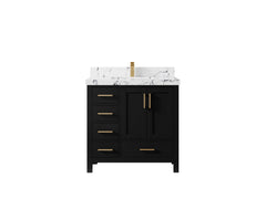 Malibu 36 in. W x 22 in. D with Center Sink Bathroom Vanity - photo 39