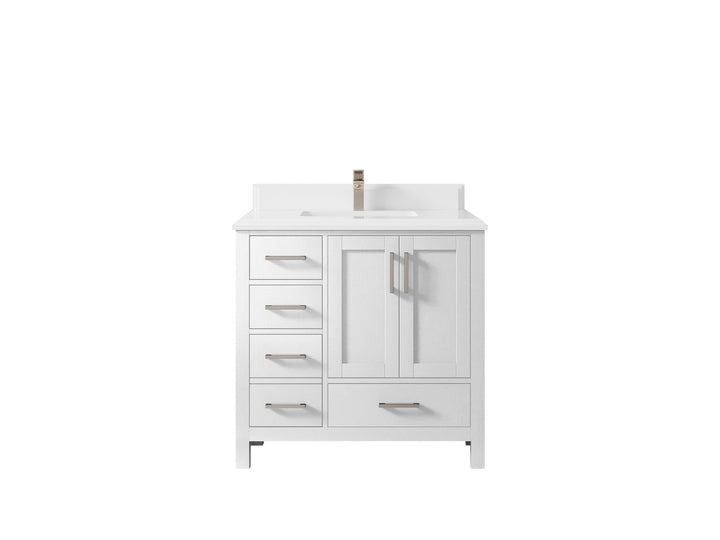Malibu 36 in. W x 22 in. D Bathroom Vanity Center Sink 2 - photo 29