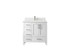 Malibu 36 in. W x 22 in. D with Center Sink Bathroom Vanity - photo 25