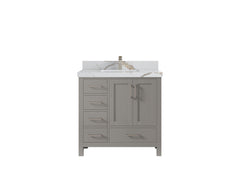 Malibu 36 in. W x 22 in. D with Center Sink Bathroom Vanity - photo 15