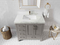 Malibu 36 in. W x 22 in. D with Center Sink Bathroom Vanity - photo 18