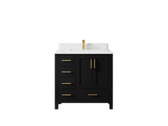 Malibu 36 in. W x 22 in. D with Center Sink Bathroom Vanity - photo 25