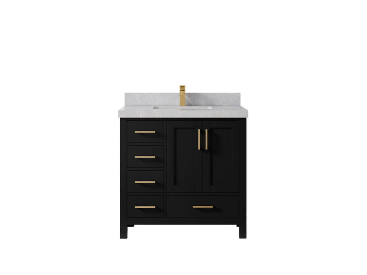 Malibu 36 in. W x 22 in. D Bathroom Vanity Center Sink 2 - photo 31