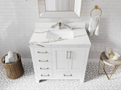 Malibu 36 in. W x 22 in. D with Center Sink Bathroom Vanity - photo 14