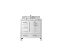 Malibu 36 in. W x 22 in. D with Center Sink Bathroom Vanity - photo 23