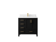 Malibu 36 in. W x 22 in. D with Center Sink Bathroom Vanity - photo 27