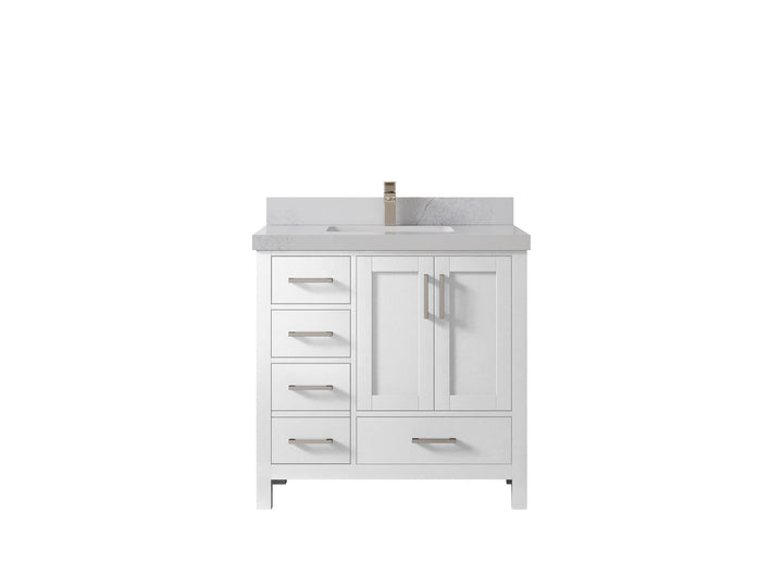 Malibu 36 in. W x 22 in. D Bathroom Vanity Center Sink 2 - photo 1
