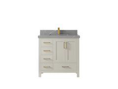 Malibu 36 in. W x 22 in. D with Center Sink Bathroom Vanity - photo 33