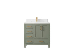 Malibu 36 in. W x 22 in. D with Center Sink Bathroom Vanity - photo 29