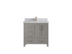 Malibu 36 in. W x 22 in. D with Center Sink Bathroom Vanity - photo 1
