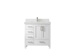 Malibu 36 in. W x 22 in. D with Center Sink Bathroom Vanity - photo 31