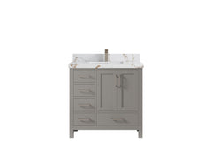 Malibu 36 in. W x 22 in. D with Center Sink Bathroom Vanity - photo 39