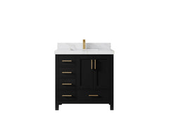 Malibu 36 in. W x 22 in. D with Center Sink Bathroom Vanity - photo 17