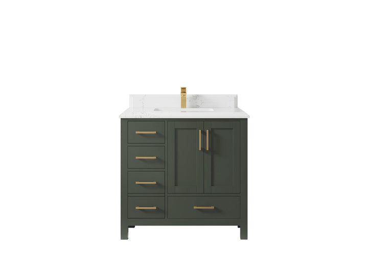Malibu 36 in. W x 22 in. D Bathroom Vanity Center Sink 2 - photo 32