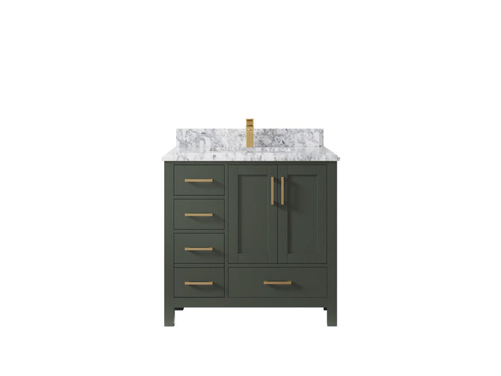 Malibu 36 in. W x 22 in. D Bathroom Vanity Center Sink 2 - photo 30