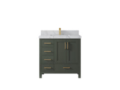 Malibu 36 in. W x 22 in. D with Center Sink Bathroom Vanity - photo 48
