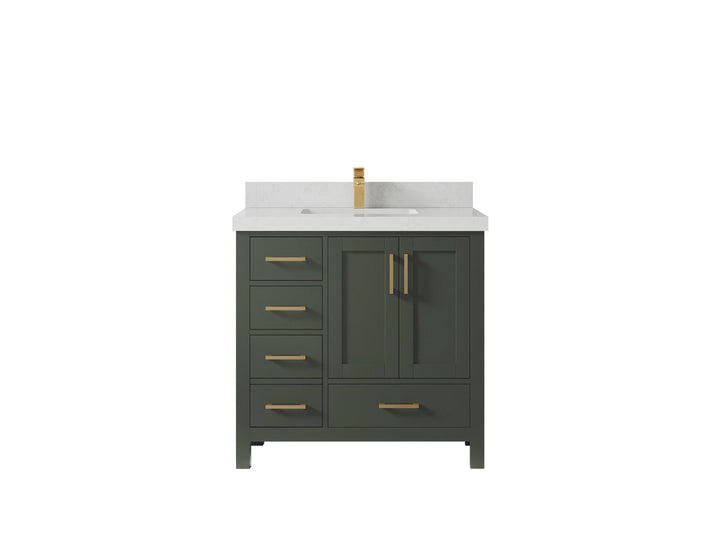 Malibu 36 in. W x 22 in. D Bathroom Vanity Center Sink 2 - photo 26