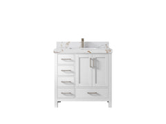 Malibu 36 in. W x 22 in. D with Center Sink Bathroom Vanity - photo 45