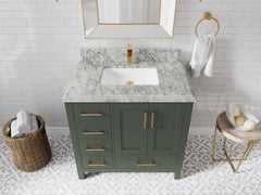 Malibu 36 in. W x 22 in. D with Center Sink Bathroom Vanity - photo 29