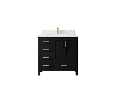Malibu 36 in. W x 22 in. D Bathroom Vanity Center Sink 2 - Willow Bath and Vanity