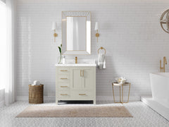 Malibu 36 in. W x 22 in. D with Center Sink Bathroom Vanity - photo 4