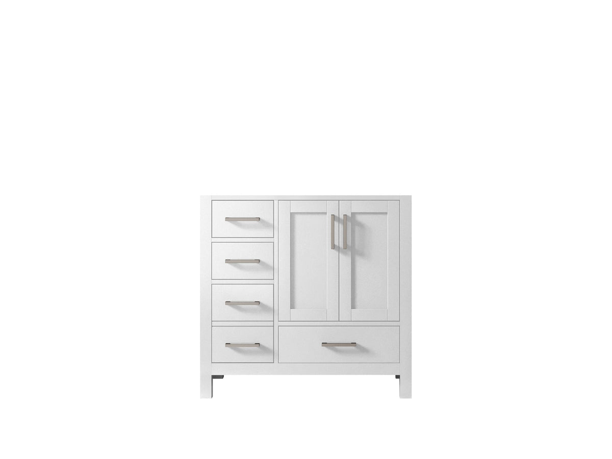Malibu 36 in. W x 22 in. D Bathroom Vanity Center Sink 2 - Willow Bath and Vanity
