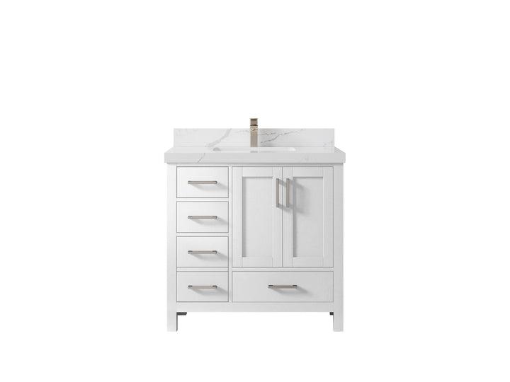 Malibu 36 in. W x 22 in. D Bathroom Vanity Center Sink 2 - photo 17