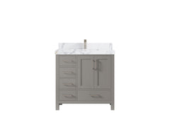 Malibu 36 in. W x 22 in. D with Center Sink Bathroom Vanity - photo 21