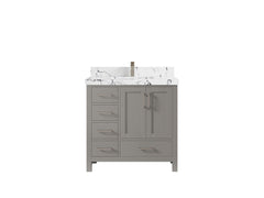 Malibu 36 in. W x 22 in. D with Center Sink Bathroom Vanity - photo 41