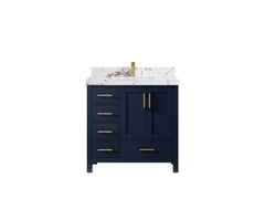 Malibu 36 in. W x 22 in. D with Center Sink Bathroom Vanity - photo 37
