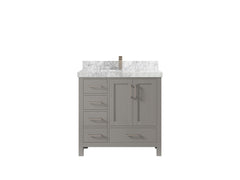 Malibu 36 in. W x 22 in. D with Center Sink Bathroom Vanity - photo 11