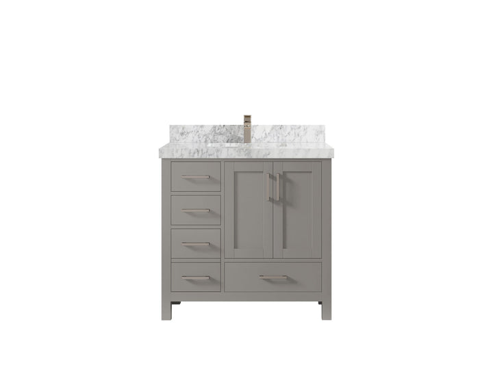 Malibu 36 in. W x 22 in. D Bathroom Vanity Center Sink 2 - photo 11