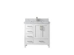 Malibu 36 in. W x 22 in. D with Center Sink Bathroom Vanity - photo 41