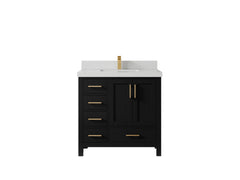 Malibu 36 in. W x 22 in. D with Center Sink Bathroom Vanity - photo 21